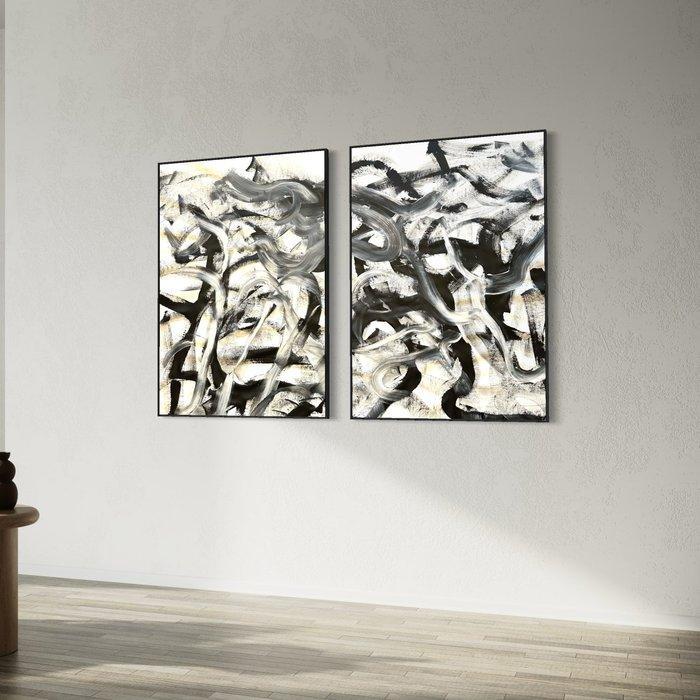 Timo Wedell - Prophezeiung - XXL - ( 2 Abstract Artworks ), Antiek en Kunst, Kunst | Schilderijen | Modern