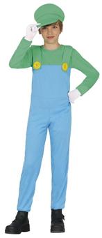 Super Mario Kostuum Jongen Luigi, Kinderen en Baby's, Carnavalskleding en Verkleedspullen, Nieuw, Verzenden