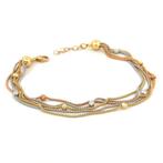 Handmade - Armband - 6.2 g - 18 karaat Geel goud, Roségoud,