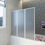 vidaXL Badscherm 3 panelen vouwbaar 141 x 132 cm, Verzenden, Nieuw