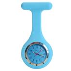 Fako - Verpleegstershorloge - Siliconen Deluxe - Lichtblauw, Bijoux, Sacs & Beauté, Verzenden