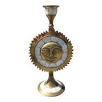 Kandelaber - Messing, parelmoer, Antiek en Kunst, Curiosa en Brocante