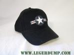 Baseball cap  zwart met blauw / wit / rood en witte ster, Nieuw, Verzenden