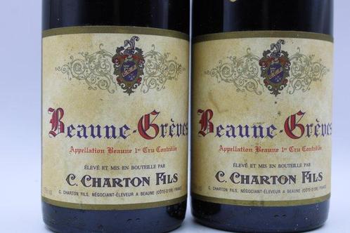 1990 C. Charton Fils, Beaune-Grèves - Beaune 1er Cru - 2, Verzamelen, Wijnen