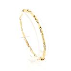 Gouden fantasieschakel armband (Schakelarmband), Ophalen of Verzenden, Gebruikt, Overige kleuren, Goud