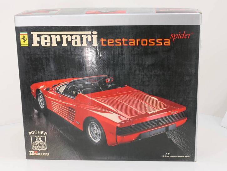 Schaal 1:8 Pocher No. K54 Ferrari Testarossa Spider Spor..., Hobby en Vrije tijd, Modelauto's | 1:5 tot 1:12, Gebruikt, Ophalen of Verzenden