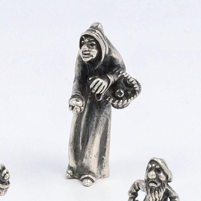 Miniatuur Sneeuwwitje en de zeven dwergen - Miniatuur, Antiek en Kunst, Antiek | Zilver en Goud
