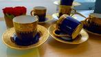 Limoges - Beker (6) - Porselein - Gouden kopjes voor koffie, Antiek en Kunst