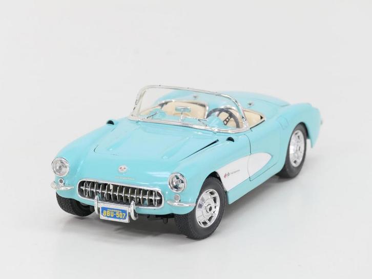 Schaal 1:18 Bburago 3024 Chevrolet corvette 1957 #4231, Hobby en Vrije tijd, Modelauto's | 1:18, Zo goed als nieuw, Ophalen of Verzenden