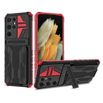 Samsung Galaxy A51 - Armor Card Slot Hoesje met Kickstand -, Verzenden