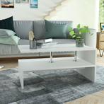 vidaXL Salontafel 90x59x42 cm bewerkt hout wit, Huis en Inrichting, Tafels | Salontafels, Verzenden, Nieuw