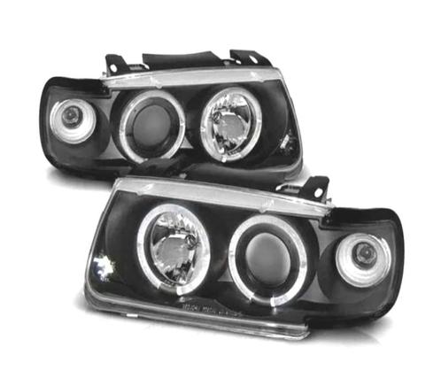 PHARES VOLKSWAGEN VW POLO 6N 94-99 ANGEL EYES FOND NOIR MAN, Auto-onderdelen, Verlichting, Verzenden