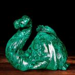 Sculpture en malachite Sculpture naturelle en malachite –, Collections, Minéraux & Fossiles