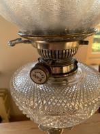 Tafellamp - Verzilverd, Glas, Kristal, Zilver - Sheffield, Antiek en Kunst