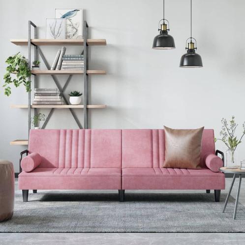 vidaXL Canapé-lit avec accoudoirs rose velours, Maison & Meubles, Canapés | Salons, Neuf, Envoi