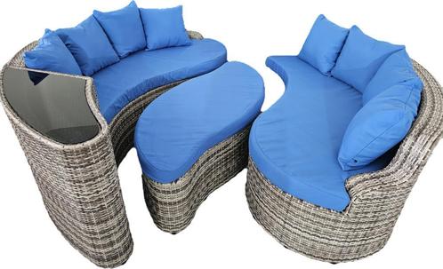 Lounge set Rotan rechtstreeks uit Bali, Tuin en Terras, Tuinsets en Loungesets, Bank, Bijzettafel, 6 zitplaatsen, Nieuw, Rotan