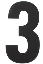 Intersteel Huiscijfer 3 500 mm rvs/mat zwart, Huis en Inrichting, Ophalen of Verzenden, Nieuw