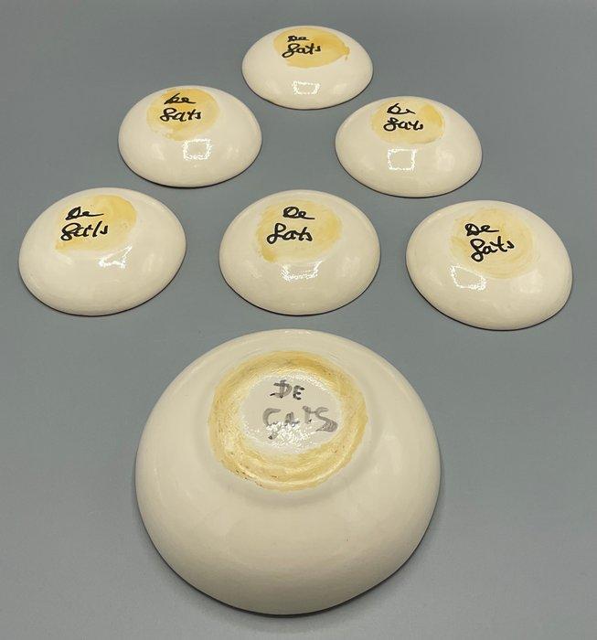 De Gats - Hans Custers - Schaal (7) - Aardewerk - Pinda stel, Antiek en Kunst, Antiek | Glaswerk en Kristal