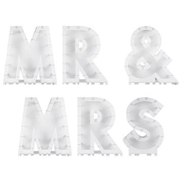 Ballonnen Standaard Mr & Mrs, Verzenden