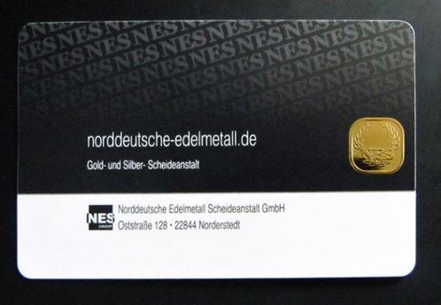 1 gram - Goud - NES - Verzegeld en met certificaat (Zonder, Postzegels en Munten, Edelmetalen en Baren