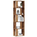 vidaXL Boekenkast 45x24x159 cm bewerkt hout oud houtkleurig, Huis en Inrichting, Kasten | Boekenkasten, Verzenden, Nieuw