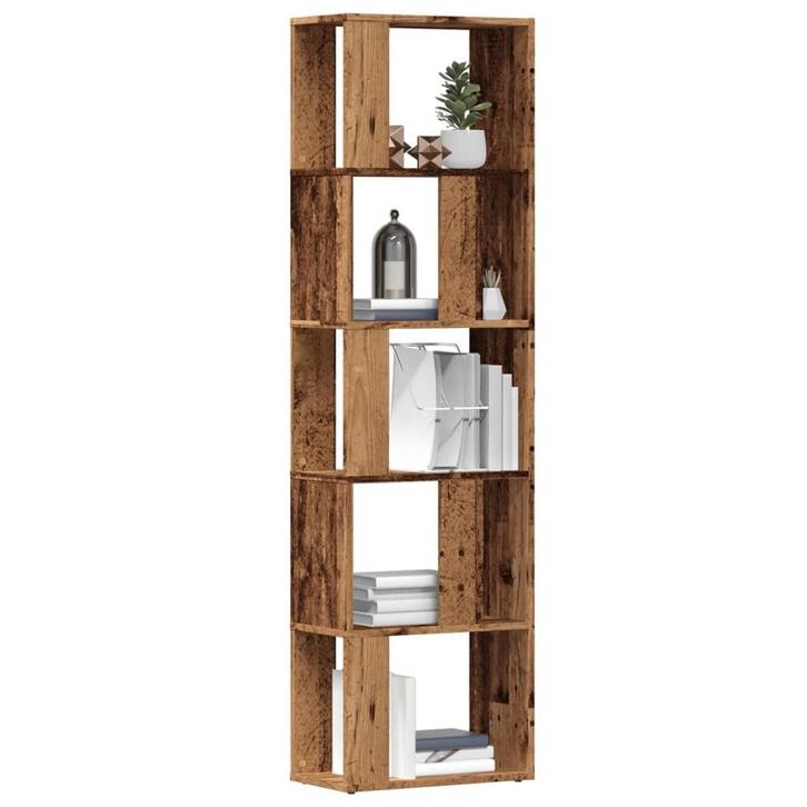 vidaXL Boekenkast 45x24x159 cm bewerkt hout oud houtkleurig, Huis en Inrichting, Kasten | Boekenkasten, Nieuw, Verzenden
