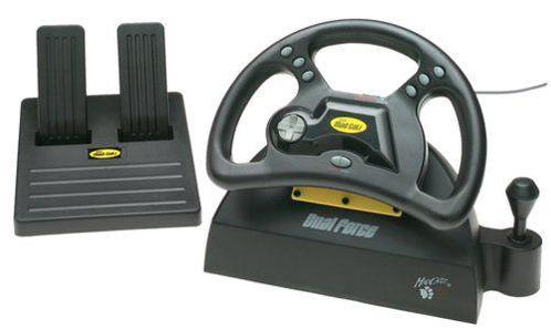MadCatz Dual Force Racing Wheel-Zwart E-X5C19 (PlayStation, Games en Spelcomputers, Spelcomputers | Sony Consoles | Accessoires