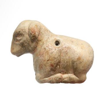 Sumérien Marbre Amulette de veau