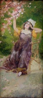 Max Levis (1863 - 1930) - Beauty in the garden