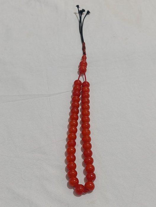 Rozenkrans - Amber - 1970-1980 - Zeldzame gebedskralen, Verzamelen, Dierenverzamelingen