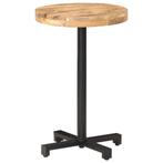 vidaXL Table de bistro Ronde Ø50x75 cm Bois de manguier, Huis en Inrichting, Tafels | Eettafels, Verzenden