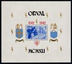 België 1942 - de 4 grote Orval blokken met opdruk - POSTFRIS, Timbres & Monnaies, Timbres | Europe | Belgique