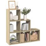 vidaXL Kamerscherm / boekenkast 3-laags 99x29x99 cm hout, Verzenden, Nieuw