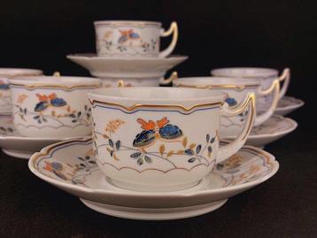 Raynaud Limoges - Theeservies (14) - Vol De Nuit Papillons