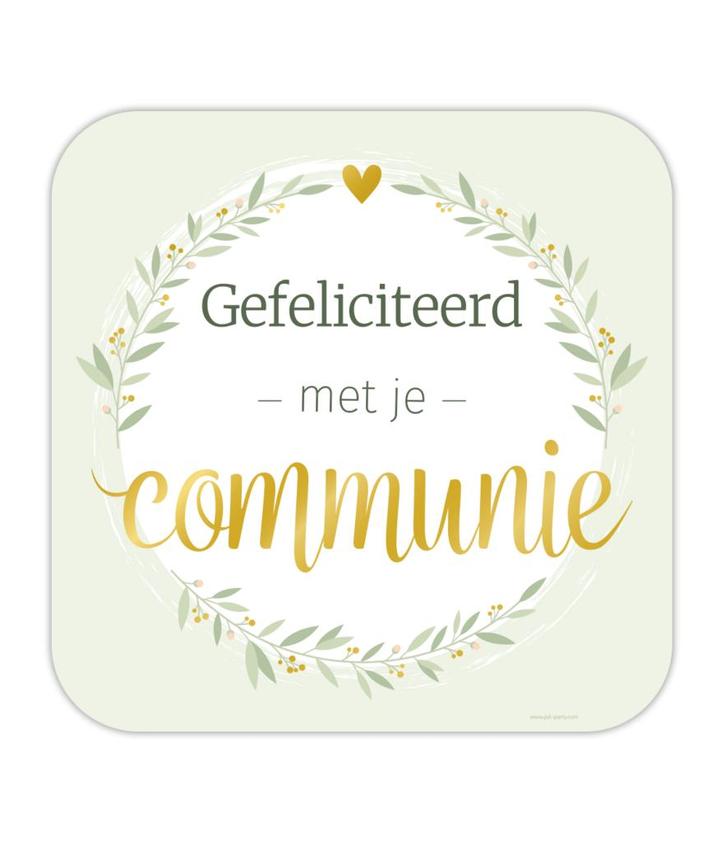 Communie Deurbord 50cm, Hobby en Vrije tijd, Feestartikelen, Nieuw, Verzenden