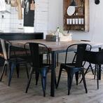 Industriële metalen eetkamerstoel | Horeca | Tolix, Huis en Inrichting, Stoelen, Verzenden, Zwart, Nieuw, Metaal