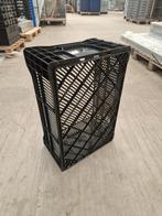Kunststof krat 600x400x230/210mm zwart geperforeerd, Zakelijke goederen, Landbouw | Werktuigen, Ophalen of Verzenden
