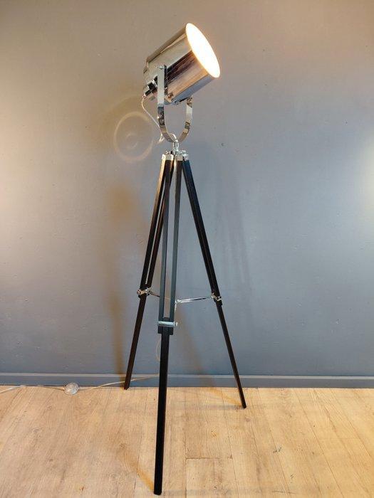 Statief vloerlamp - Hout, Metaal - Driepoot, Antiek en Kunst, Curiosa en Brocante