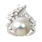 Mikimoto - Ring Platina, Handtassen en Accessoires, Ringen, Nieuw