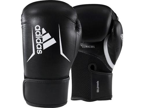 Adidas Speed 100 Bokshandschoenen Zwart/Wit -10 OZ, Huis en Inrichting, Woonaccessoires | Overige, Nieuw, Verzenden