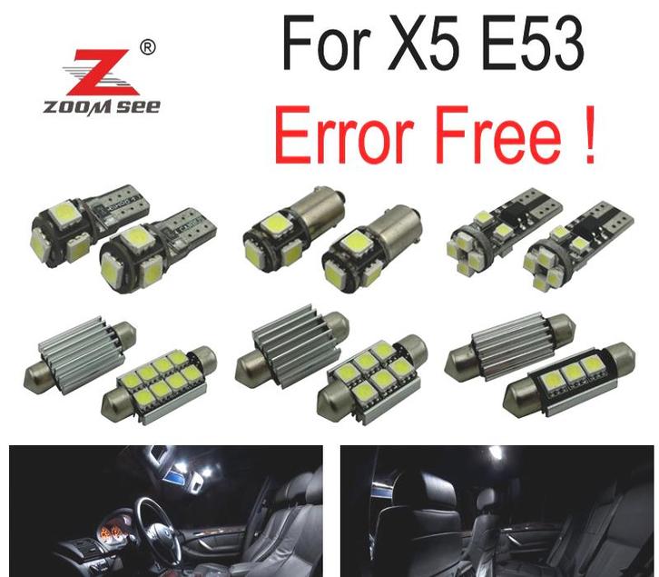 Kit 20 Ampoules Led Intérieur Pour Bmw X5 E53 00-06, Auto-onderdelen, Verlichting, Verzenden