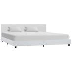 vidaXL Bedframe kunstleer wit 180x200 cm, Huis en Inrichting, Slaapkamer | Bedden, Verzenden, Nieuw