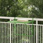 vidaXL Inklapbare Groene Balkon Tafel 60x40 cm Staal, Tuin en Terras, Tuintafels, Verzenden, Nieuw