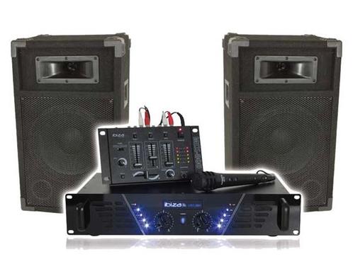 Ibiza DJ300 Complete Party DJ Set 500W, Audio, Tv en Foto, Luidsprekerboxen