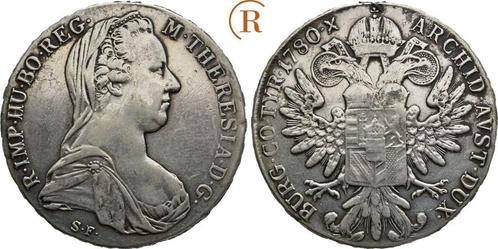 Taler, daalder Guenzburg 1780 Sf Habsburg: Maria Theresia..., Timbres & Monnaies, Monnaies | Europe | Monnaies non-euro, Envoi