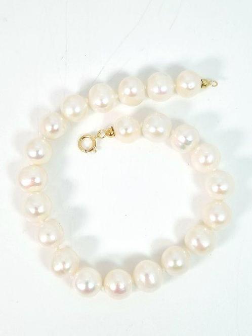 Sans Prix de Réserve - Bracelet - 18 carats Or jaune Perle, Handtassen en Accessoires, Antieke sieraden