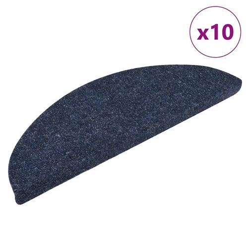 vidaXL Trapmatten zelfklevend 10 st 56x17x3 cm naaldvilt, Doe-het-zelf en Bouw, Ladders en Trappen, Nieuw, Verzenden