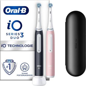 Oral-B iO 3 - Zwart En Roze - Elektrische Tandenborstel beschikbaar voor biedingen