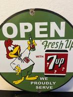 Vintage 7UP ‘Fresh Up’ Reclamebord – OPEN Sign – Soda