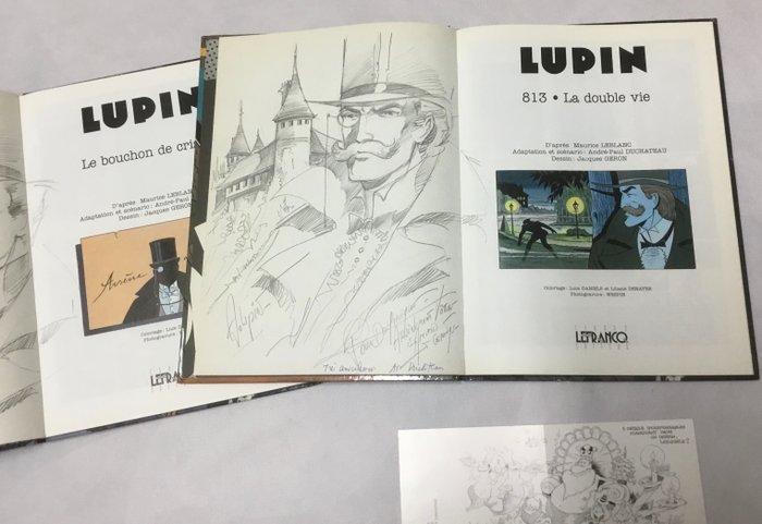 Arsène Lupin T1 + T2 + 2x dédicace - 2x C - 2 Album - Eerste, Boeken, Stripverhalen